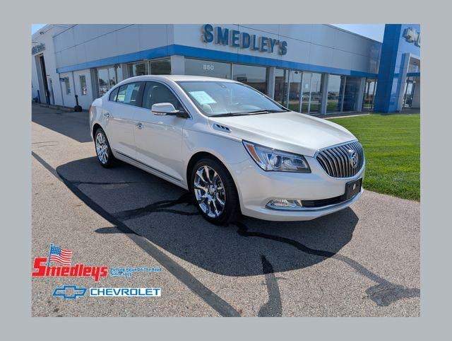 2014 Buick LaCrosse Leather in White Diamond Tricoat — front three-quarter view