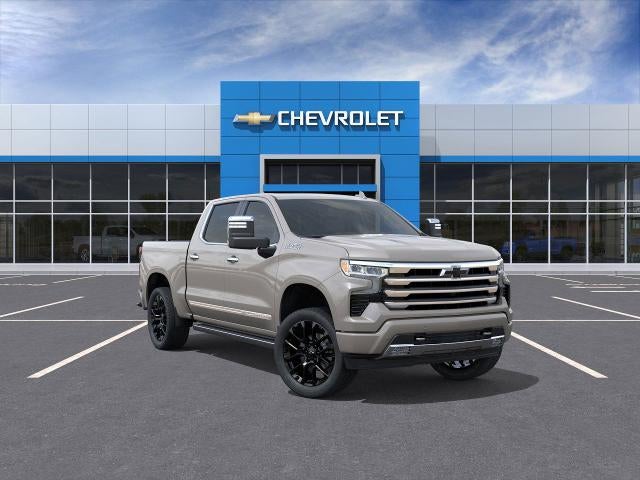 2026 Chevrolet Silverado 1500 High Country in White Sands — front three-quarter view