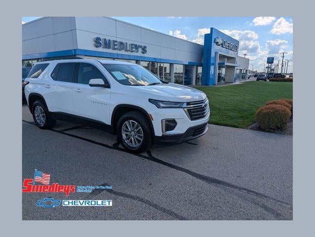 2023 Chevrolet Traverse LT Cloth in Summit White — front three-quarter view
