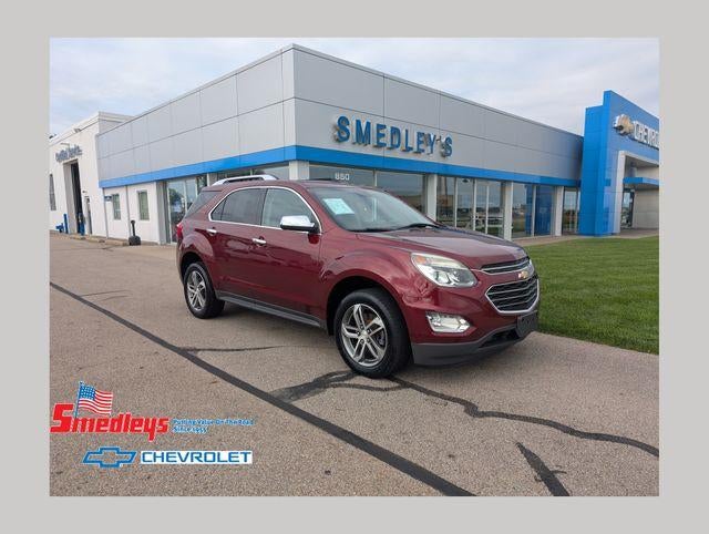 2017 Chevrolet Equinox Premier in Siren Red Tintcoat — front three-quarter view