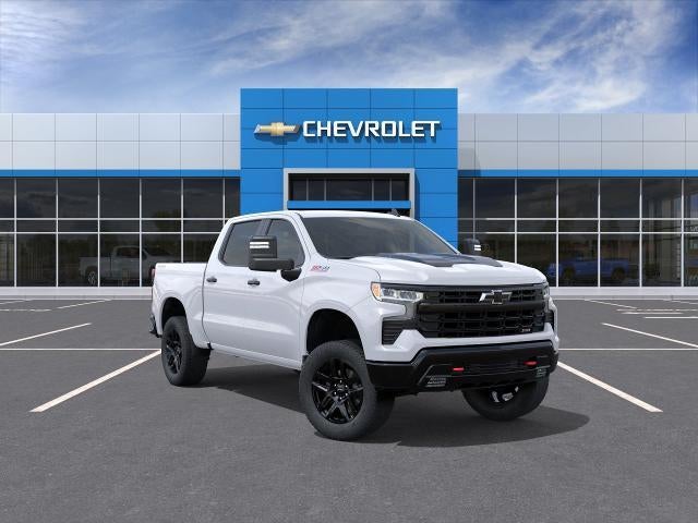 2026 Chevrolet Silverado 1500 LT Trail Boss in Summit White — front three-quarter view