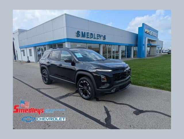 2025 Chevrolet Equinox RS in Mosaic Black Metallic — front three-quarter view