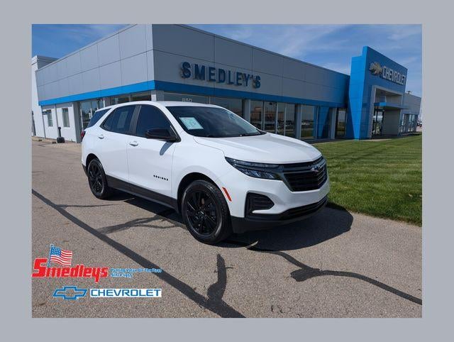 2024 Chevrolet Equinox LS in Summit White — front three-quarter view