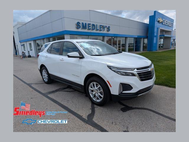 2023 Chevrolet Equinox LT in Summit White — front three-quarter view