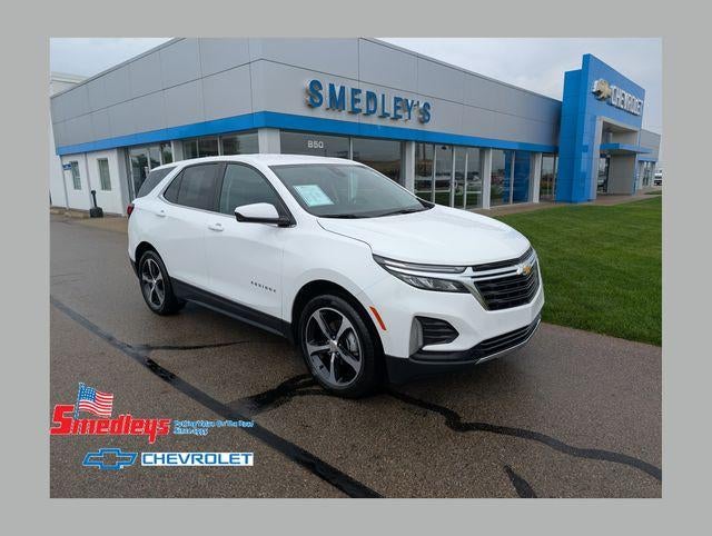 2024 Chevrolet Equinox LT in Summit White — front three-quarter view