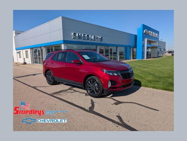 2022 Chevrolet Equinox RS in Cherry Red Tintcoat — front three-quarter view