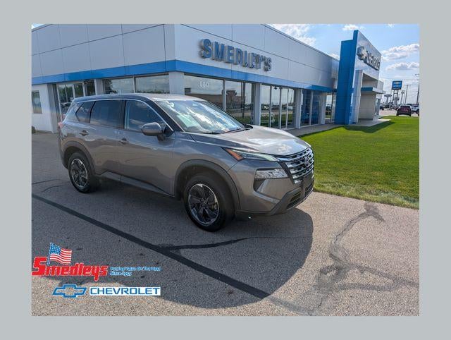 2024 Nissan Rogue SV in Gray — front three-quarter view