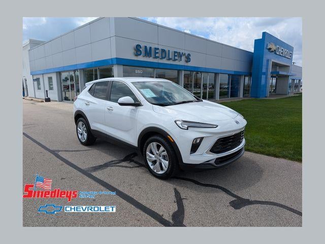 2024 Buick Encore GX Preferred in Summit White — front three-quarter view