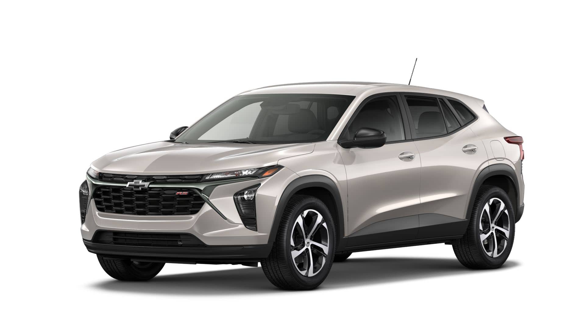 2026 Chevrolet Trax Base in White Sands — front three-quarter view