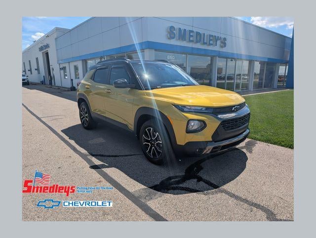 2023 Chevrolet Trailblazer ACTIV in Nitro Yellow Metallic — front three-quarter view